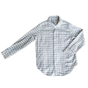 GAP Kids Gray Plaid Button Down Shirt